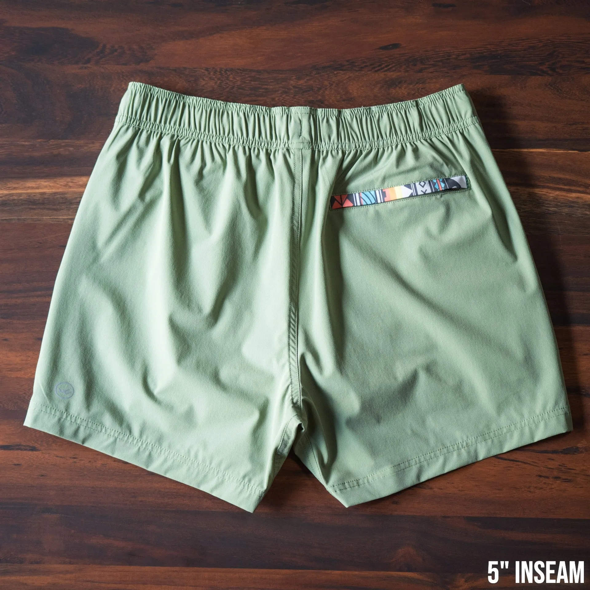 Nomad 3.0 Short (Hybrid) - Sage 5" & 7" - Linerless