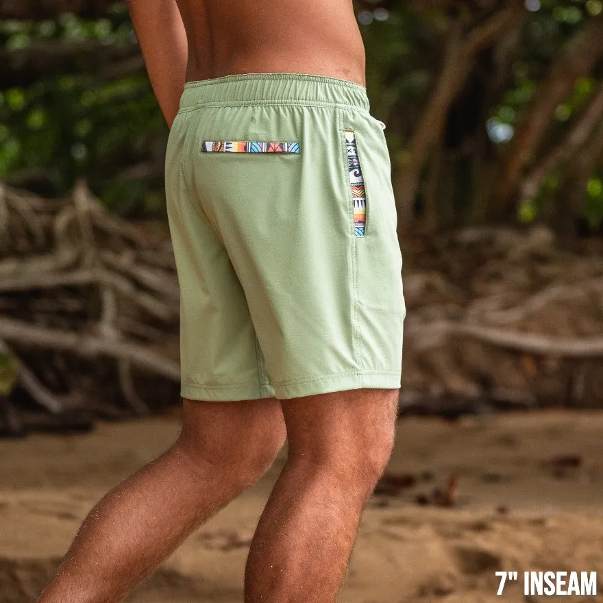 Nomad 3.0 Short (Hybrid) - Sage 5" & 7" - Linerless