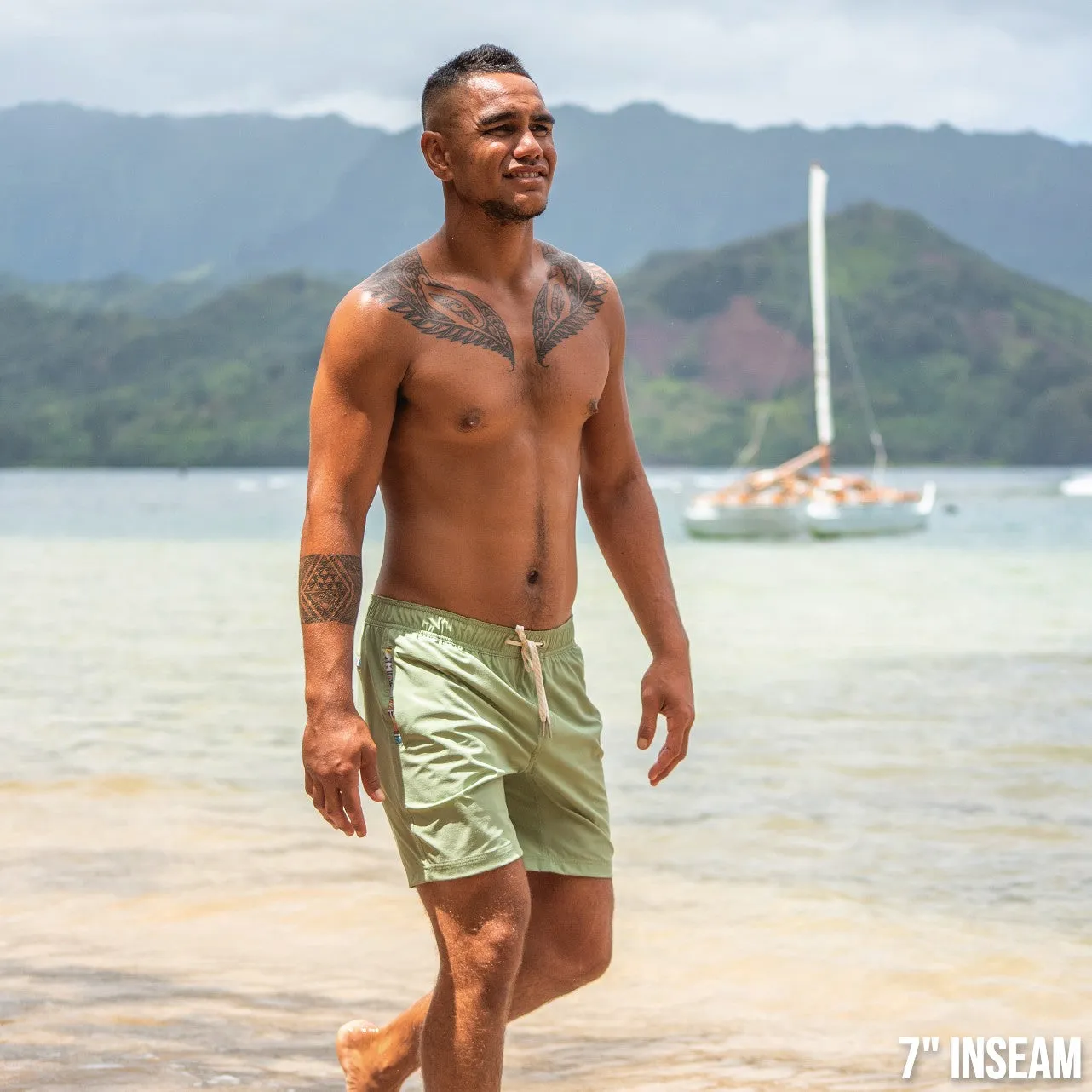 Nomad 3.0 Short (Hybrid) - Sage 5" & 7"