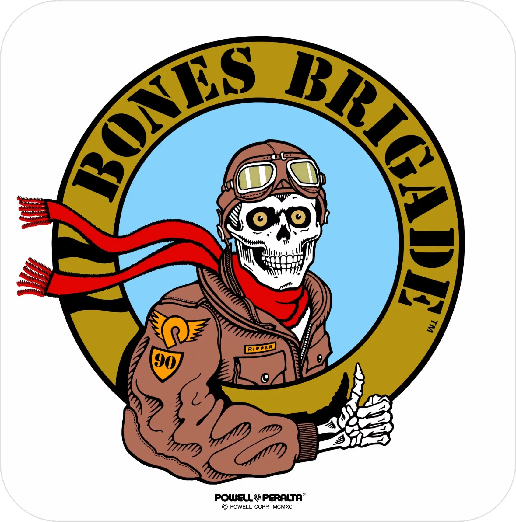 Powell - Bones Brigade "Ripper Pilot" Series 16 Sticker