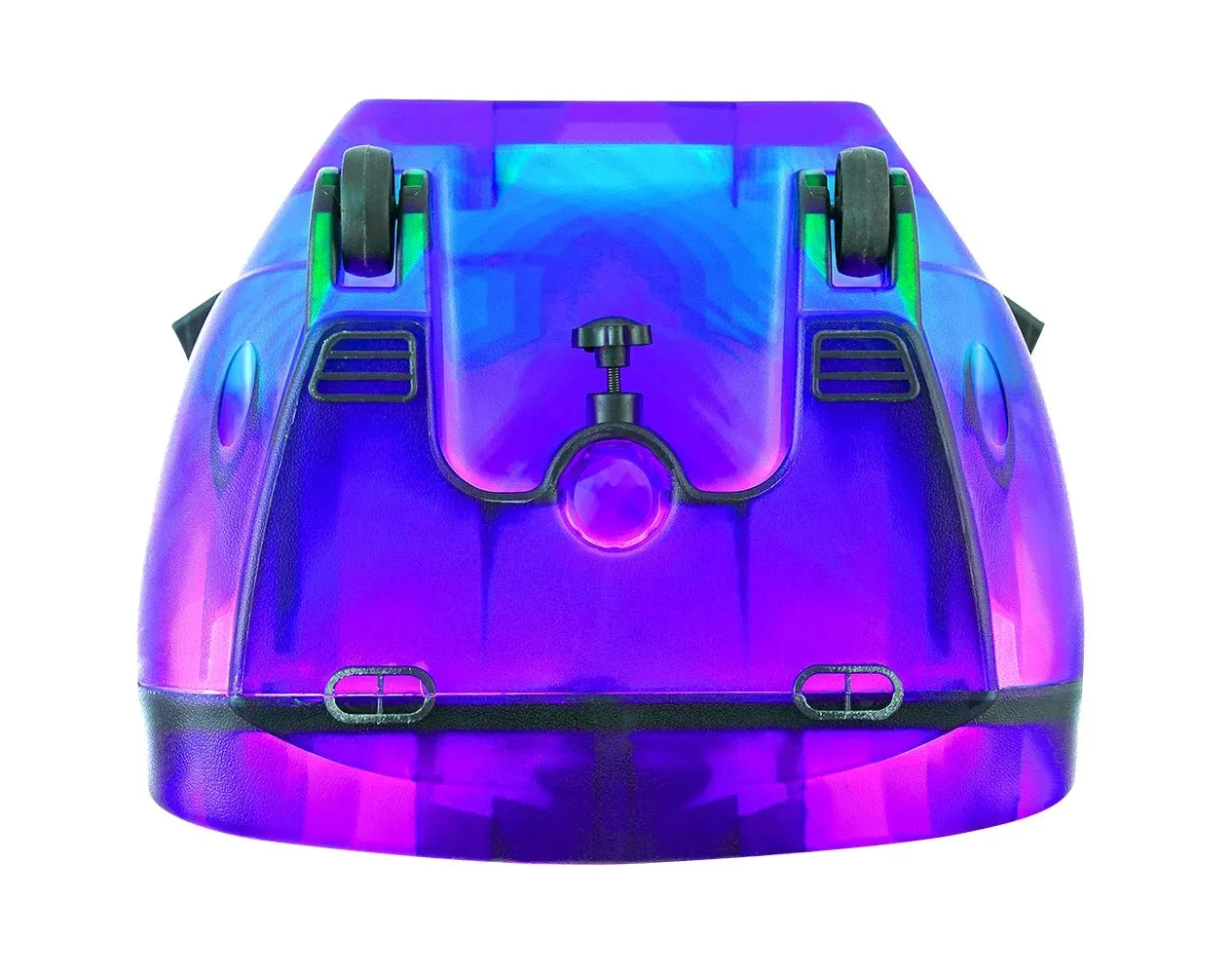 QFX TMS-1560 15 Portable Bluetooth Rechargable Party Speaker with Translucent Motion Party Lights and Remote