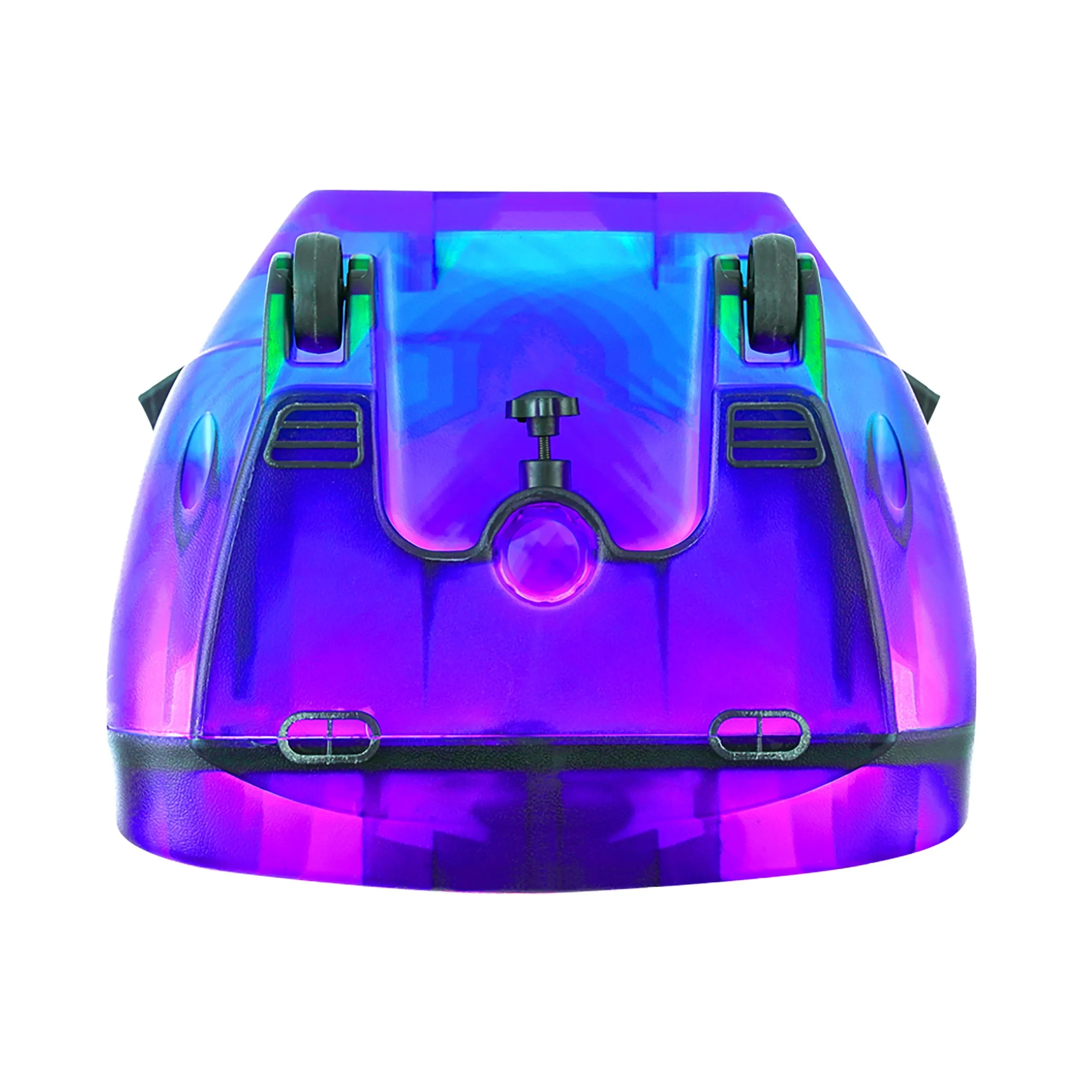QFX TMS-1560 15 Portable Bluetooth Rechargable Party Speaker with Translucent Motion Party Lights and Remote