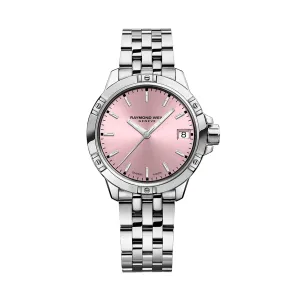Raymond Weil - Tango Classic Ladies Quartz Pink Dial Steel Date Watch 30mm 5960-ST-80001
