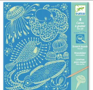 Sea Life Scratch Art