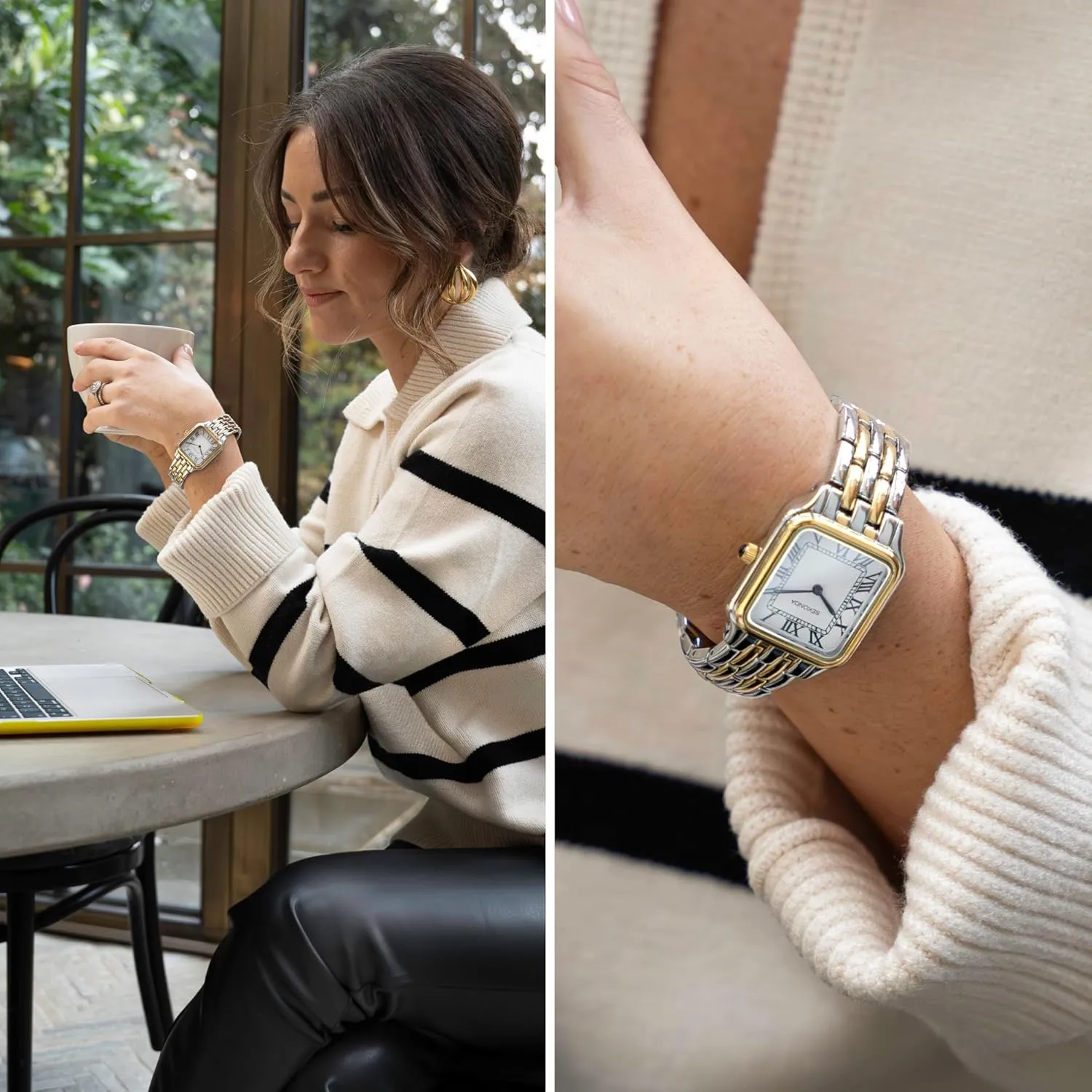 Sekonda Classic Monica Ladies 30mm Quartz Watch in White with Analogue Display, and Alloy Strap