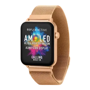 Series 30 Reflex Active Amoled Rose Gold Mesh Smart Calling Watch