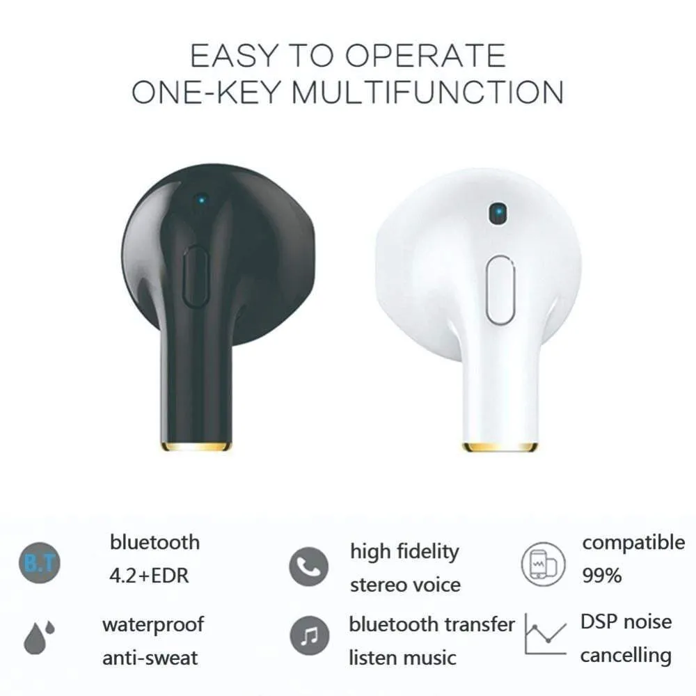 Single Ear Wireless Mini I8x Bluetooth Earphones