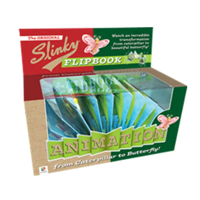 Slinky Flipbook: Butterfly<br> <span style="font-size: 11px; font-family:Helvetica,Arial,sans-serif;">Animation from Caterpillar to Butterfly</span>