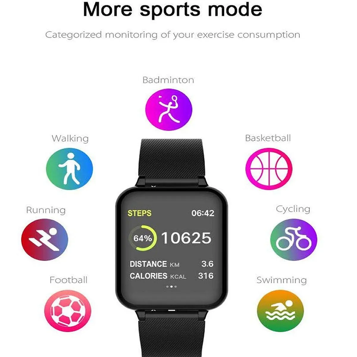 Smart Fit Total Wellness And Sports Activty Watch