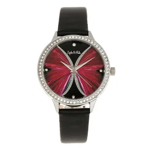 Sophie & Freda Rio Grande Leather-Band w/Swarovski Crystals - Silver/Black