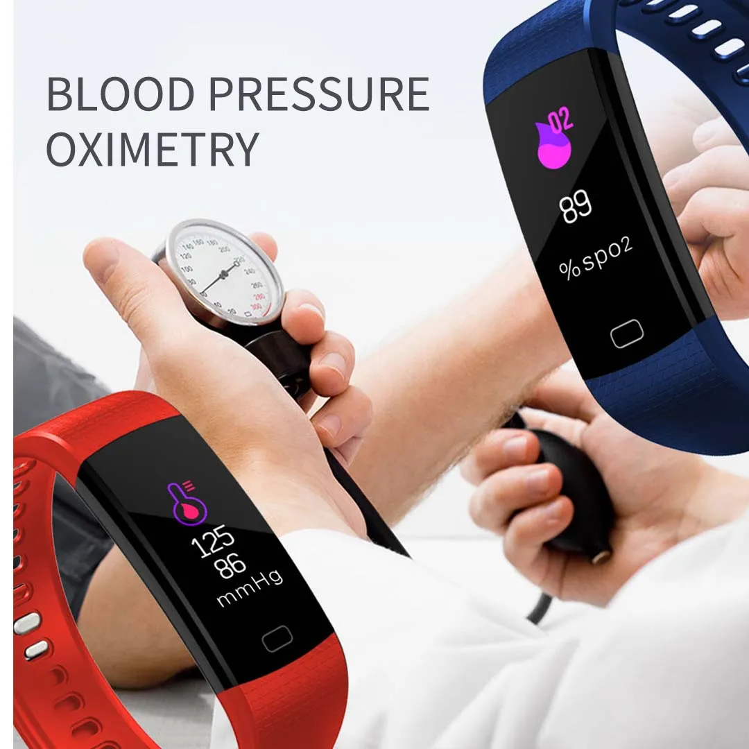 Sport Smart Watch Premium Fitness Wrist Band Bracelet Tracker Red