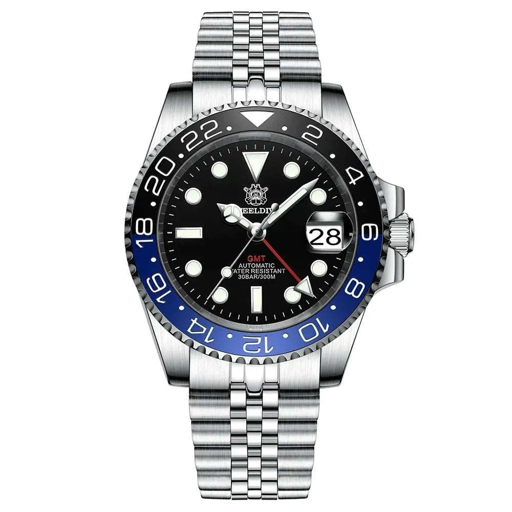 Steeldive GMT Master II Ceramic Full Lume Homage Watches