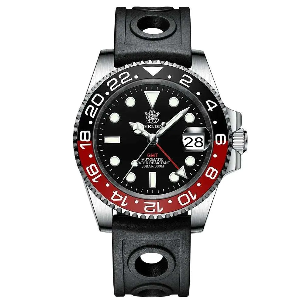 Steeldive GMT Master II Ceramic Full Lume Homage Watches