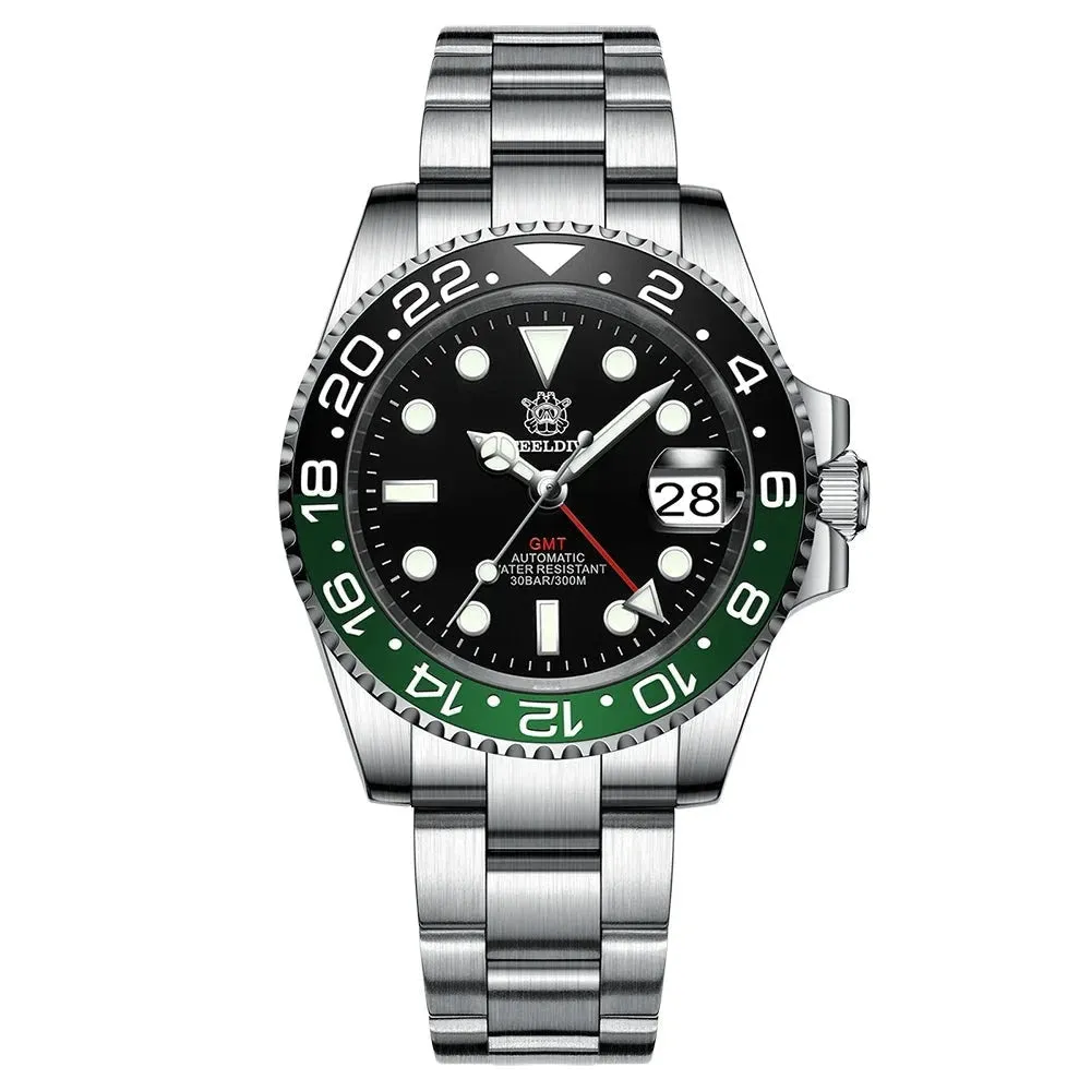 Steeldive GMT Master II Ceramic Full Lume Homage Watches