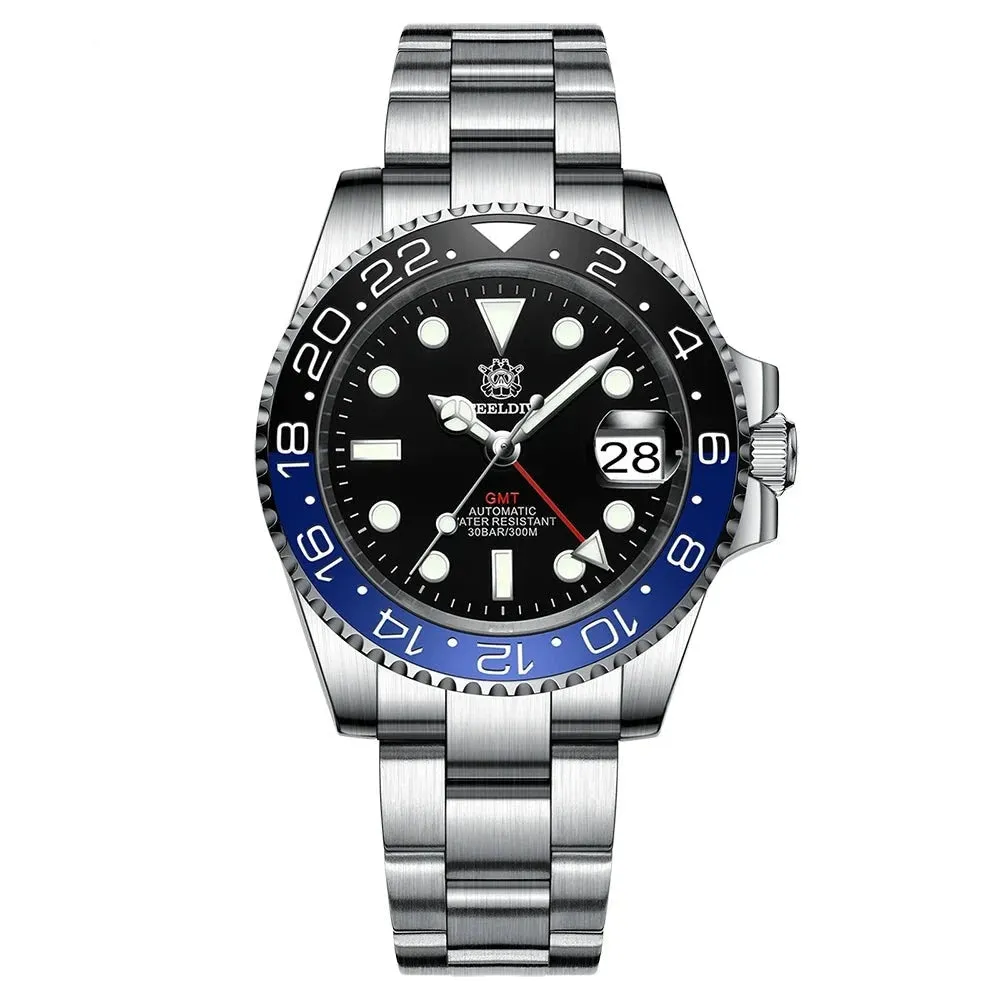 Steeldive GMT Master II Ceramic Full Lume Homage Watches