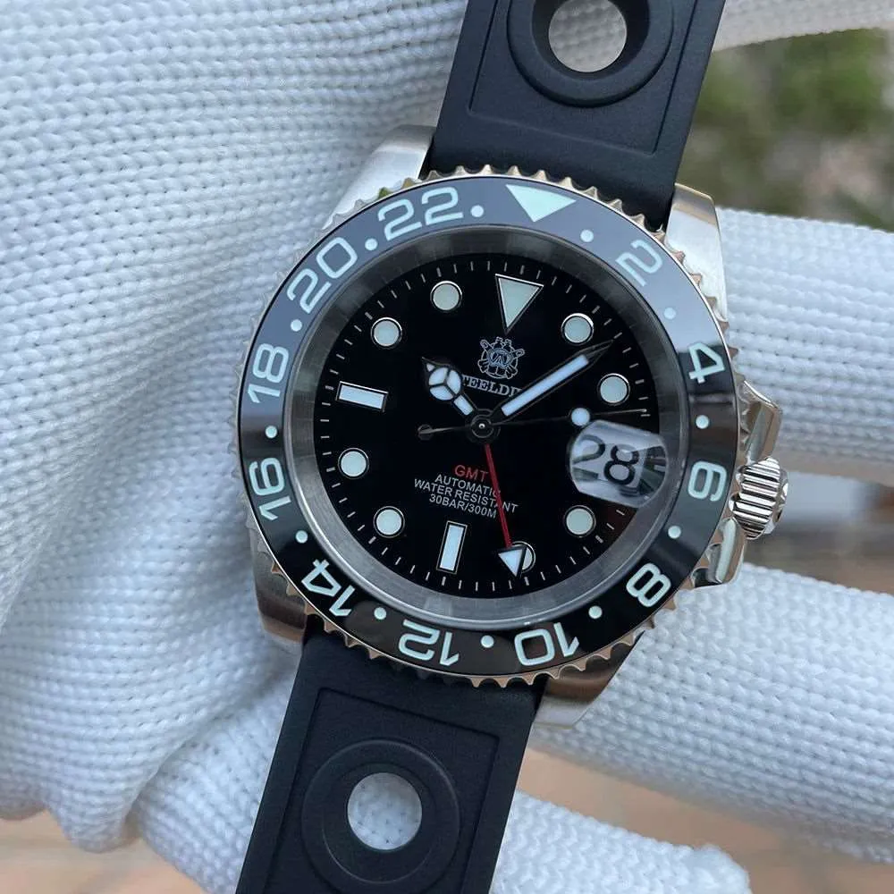Steeldive GMT Master II Ceramic Full Lume Homage Watches