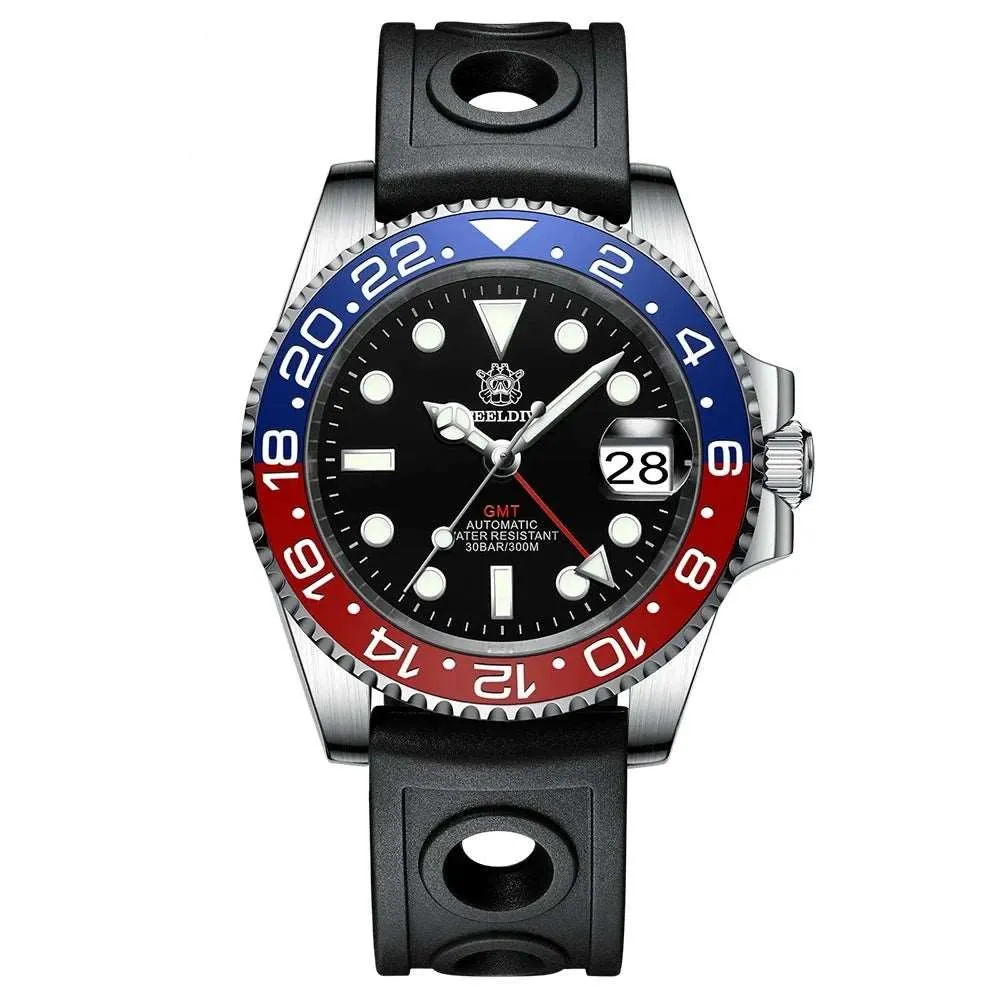Steeldive GMT Master II Ceramic Full Lume Homage Watches
