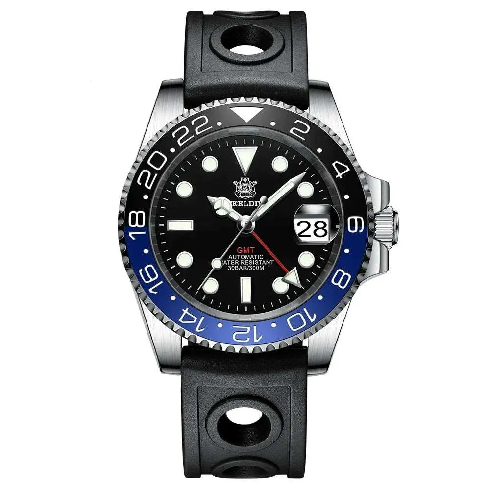 Steeldive GMT Master II Ceramic Full Lume Homage Watches