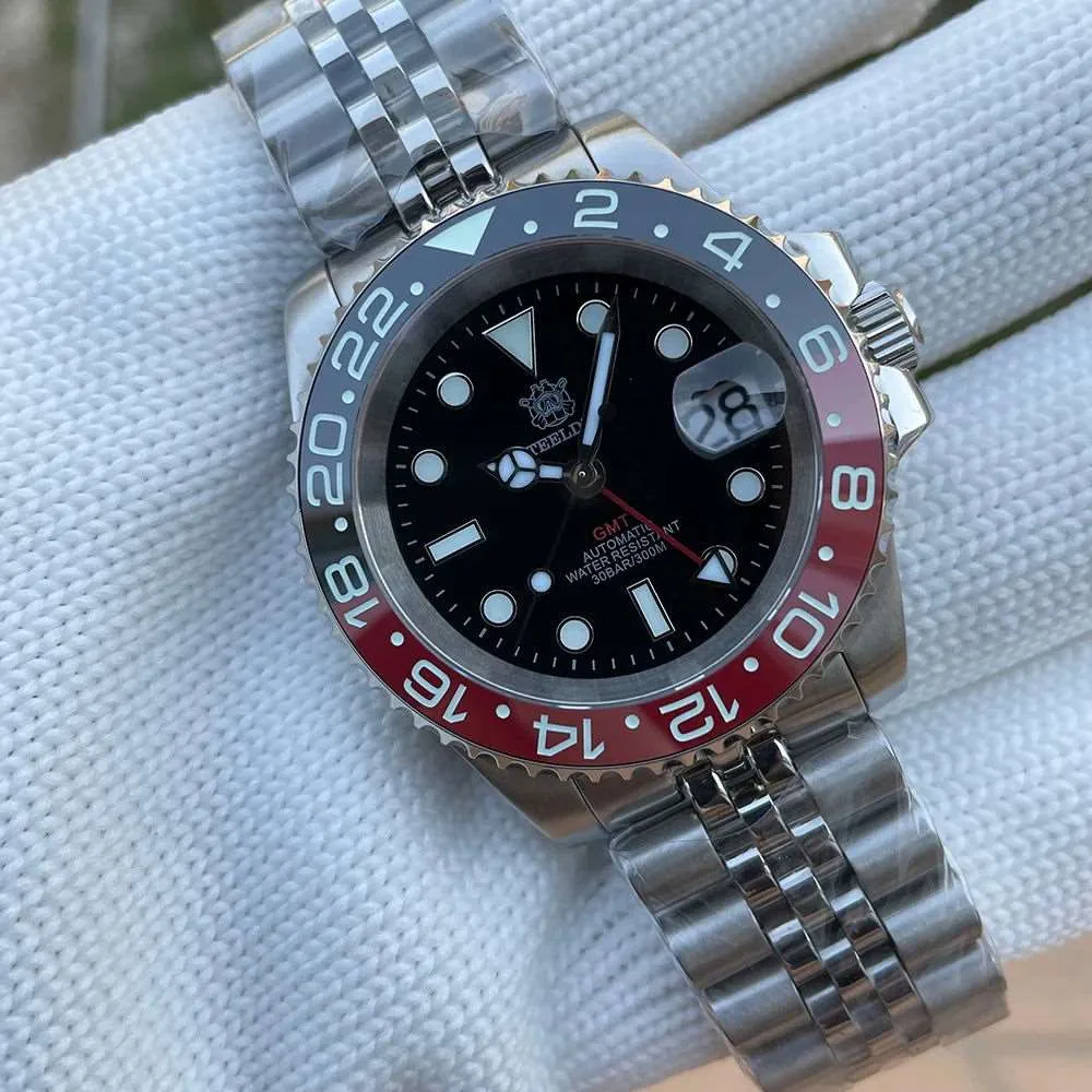 Steeldive GMT Master II Ceramic Full Lume Homage Watches