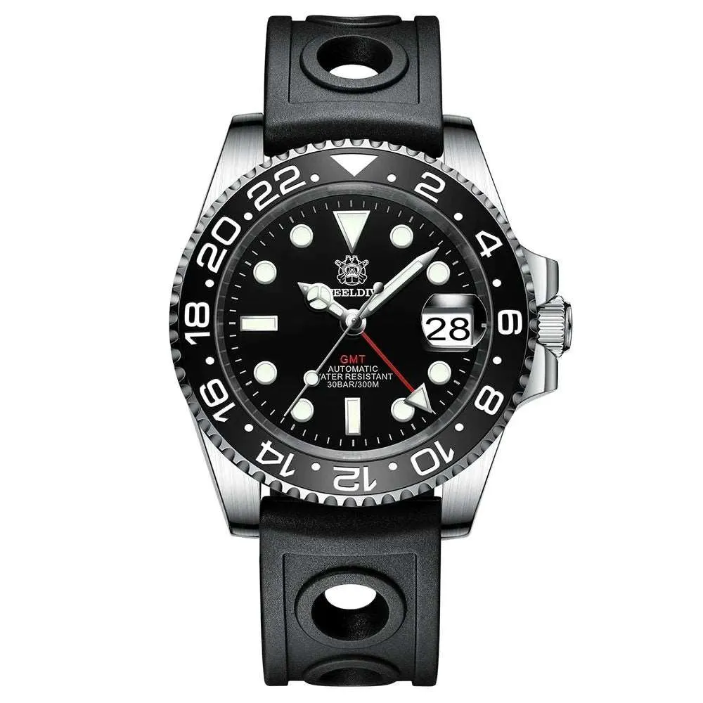 Steeldive GMT Master II Ceramic Full Lume Homage Watches