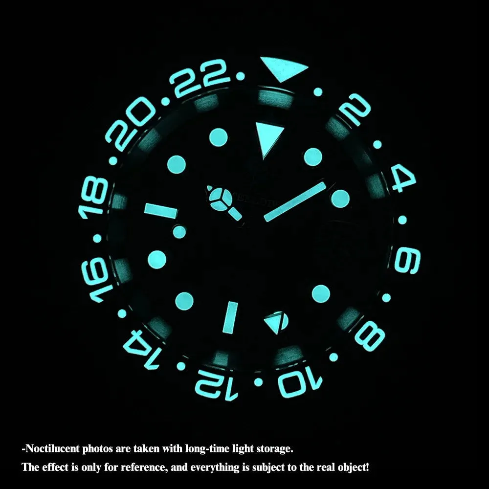Steeldive GMT Master II Ceramic Full Lume Homage Watches