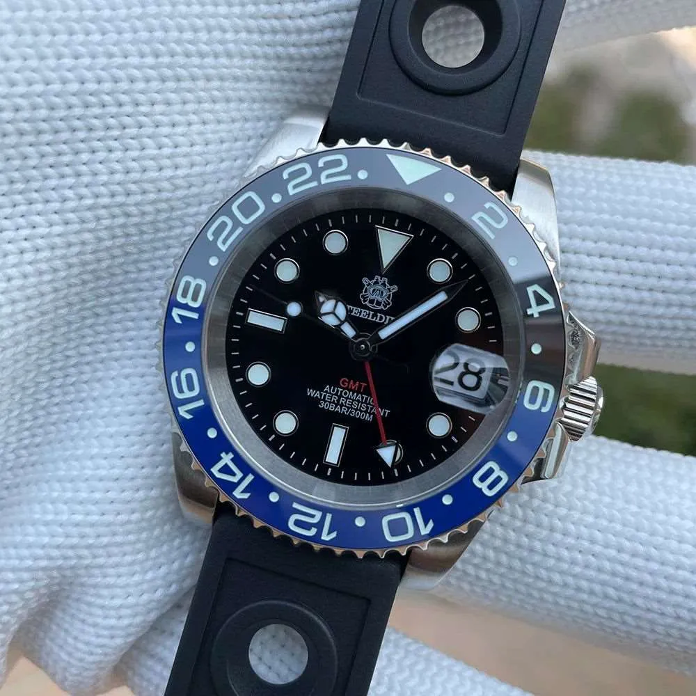 Steeldive GMT Master II Ceramic Full Lume Homage Watches