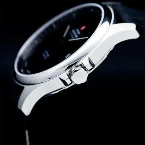 Swiss Military Black Leather Men's Watch - SM30137.06