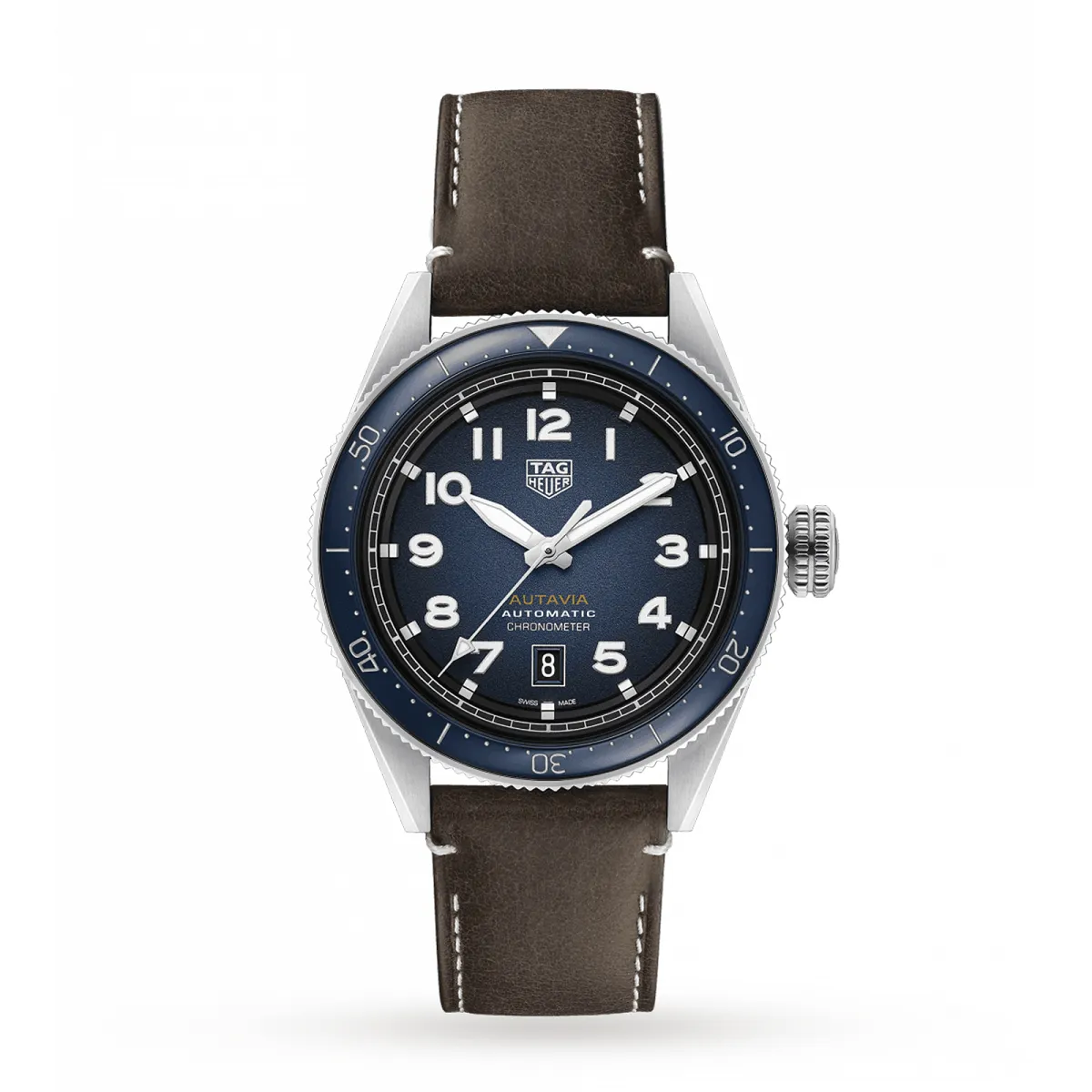 TAG Heuer Autavia Calibre 5 COSC 42mm Mens Watch - WBE5116.FC8266