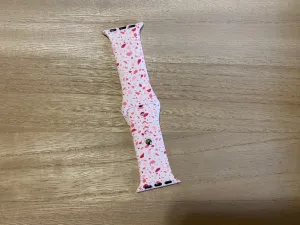 Terrazzo Heart Printed Silicone Smart Watch Band