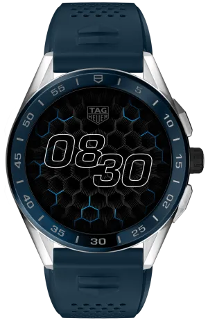 TH Watch Connected 45 Steel Blue Rubber