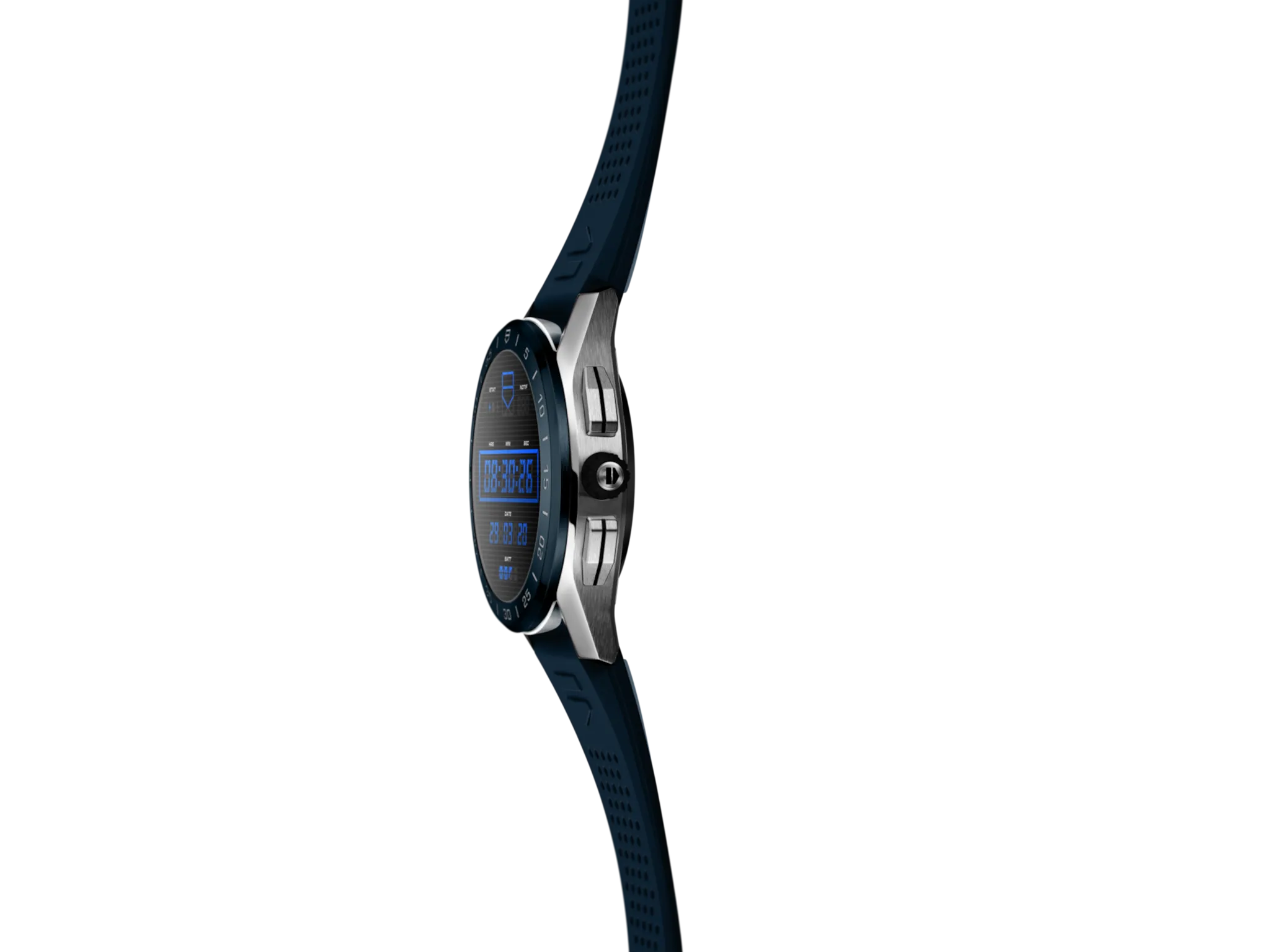 TH Watch Connected 45 Steel Blue Rubber