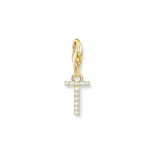 THOMAS SABO Charm Pendant Letter T Gold Plated