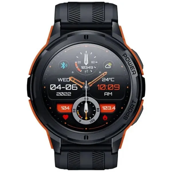 TUTT C25 Military Rugged AMOLED screen 1.43” Smart Watch 1 ATM 10 Meter Depth | Cold & Hot Temperature Dust & Drop Resistance 410mah Long Battery Life Health and Fitness Smartwatch