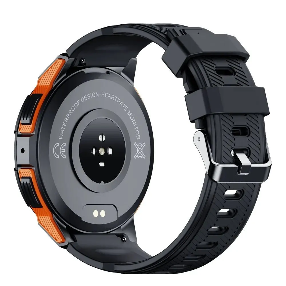 TUTT C25 Military Rugged AMOLED screen 1.43” Smart Watch 1 ATM 10 Meter Depth | Cold & Hot Temperature Dust & Drop Resistance 410mah Long Battery Life Health and Fitness Smartwatch