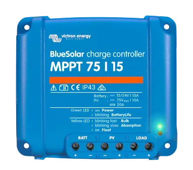 VICTRON BLUESOLAR (NO BLUETOOTH) 75/15 MPPT CHARGE CONTROLLER