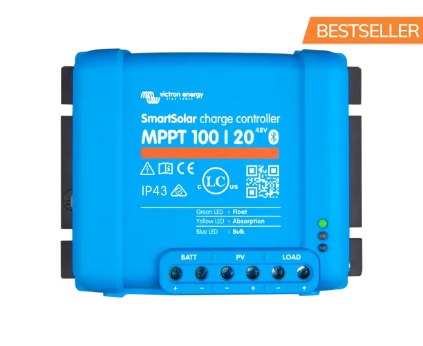 VICTRON MPPT SMARTSOLAR 100/20 12V/24V/48V CHARGE CONTROLLER