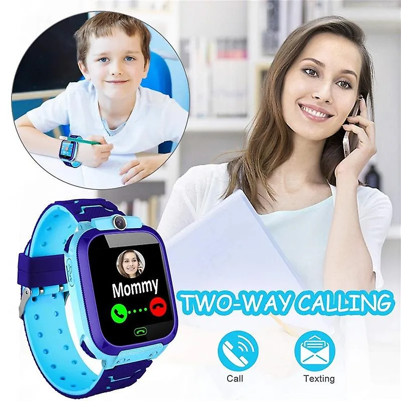 Watches watch phone for kids dial touch screen camera game music play smart watches blue