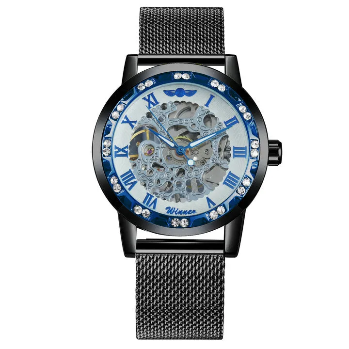 WINNER Hand-wind Mechanical Watch Men's Watch Business Casual Network With Men's Watch