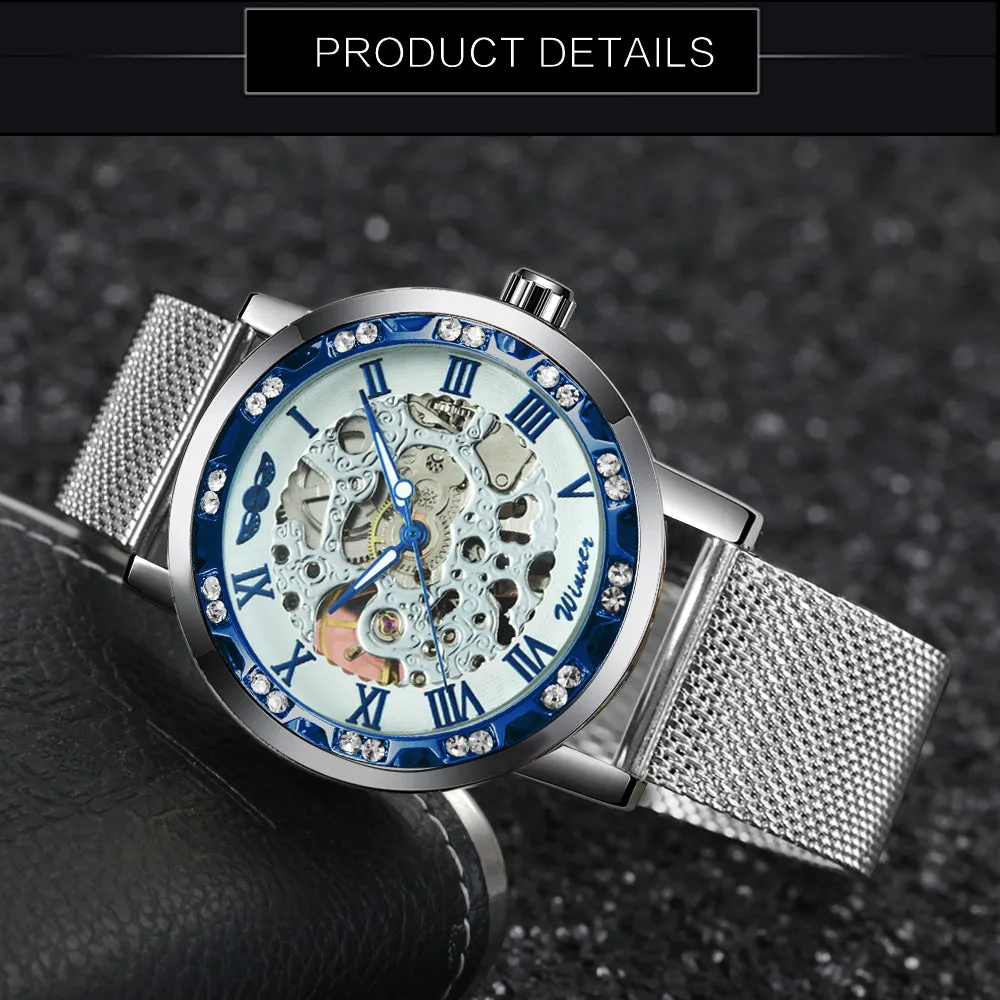 WINNER Hand-wind Mechanical Watch Men's Watch Business Casual Network With Men's Watch