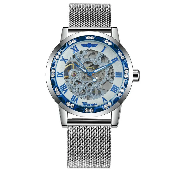 WINNER Hand-wind Mechanical Watch Men's Watch Business Casual Network With Men's Watch
