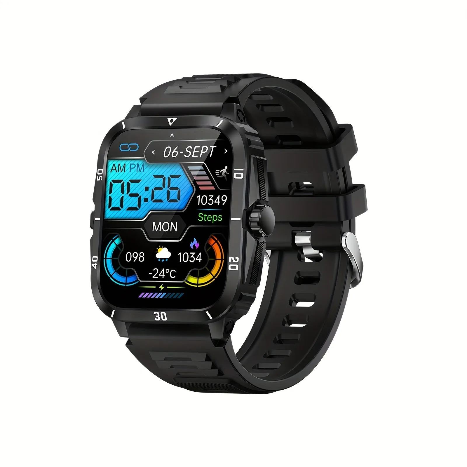 Wireless Smartwatch HD Display Sports Modes, Alerts, Sleep Monitoring