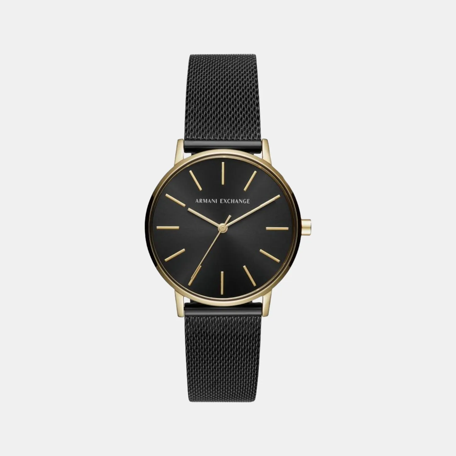 Women's Black Analog Stainless Steel Watch AX5548