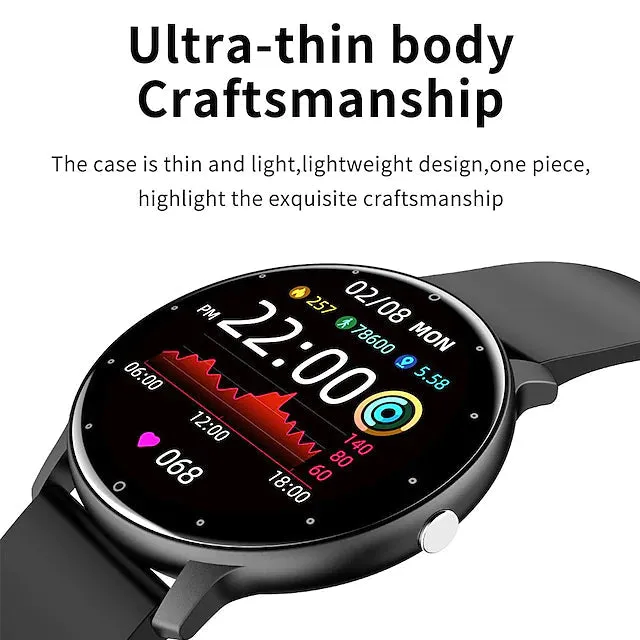 Zl02 Smart Watch 1.28 Inch Smartwatch Fitness Running Watch